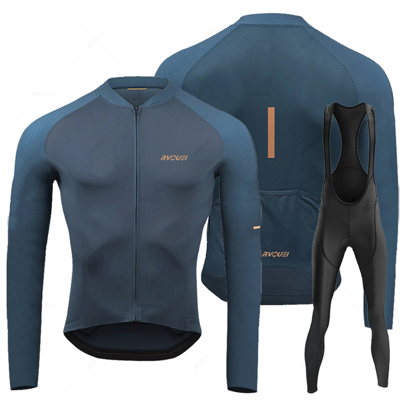 Mountain Biking Clothes - Rvouei تنفس طويلة الأكمام الدراجات جيرسي