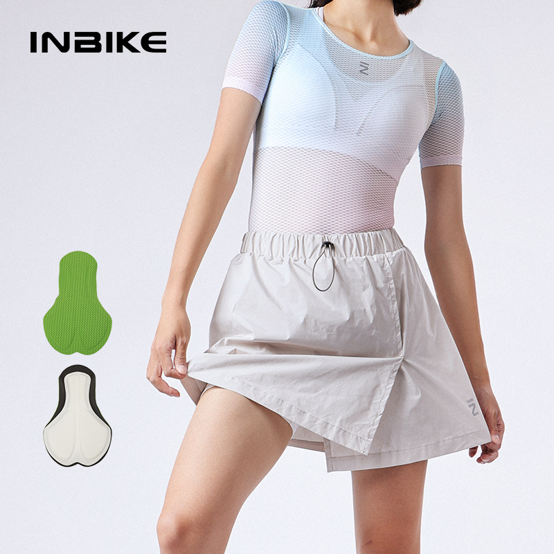 Mountain Biking Shorts Women - INBIKE-شورت دراجة احترافي مبطن للنساء ،