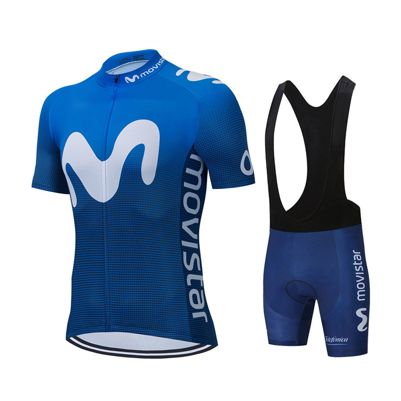 Mountain Biking Clothes - جديد الصيف Movistar فريق الدراجات جيرسي