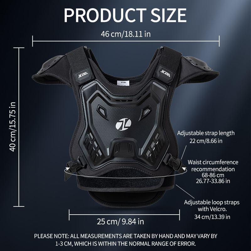 واقي صدر للأطفال من JCAA مع وس - مراجعة Mountain Biking Chest Protector وسعره