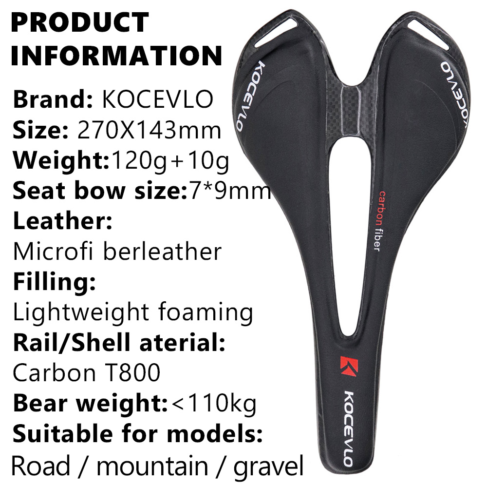 سرج من الكربون KOCEVLO T800 من - مراجعة Mtb Saddle Lightweight وسعره