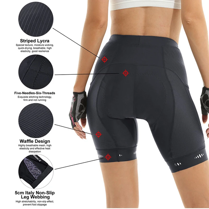 شورت X-tiger-ركوب الدراجات للن - مراجعة Mountain Biking Shorts Women وسعره