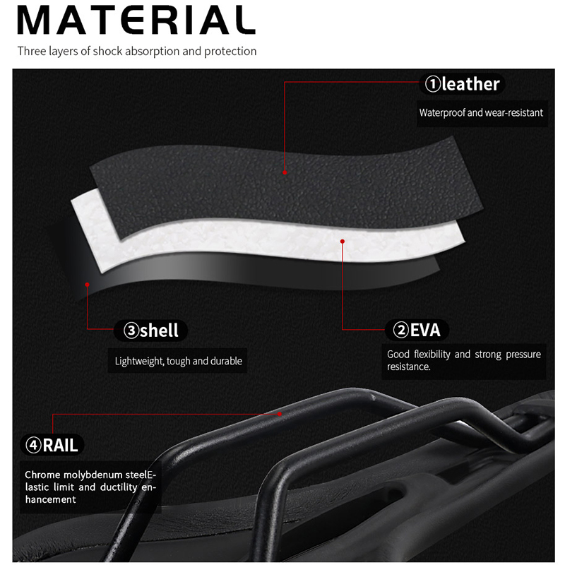 TOSEEK دراجة السرج خفيفة MTB ا - مراجعة Mtb Saddle Lightweight وسعره