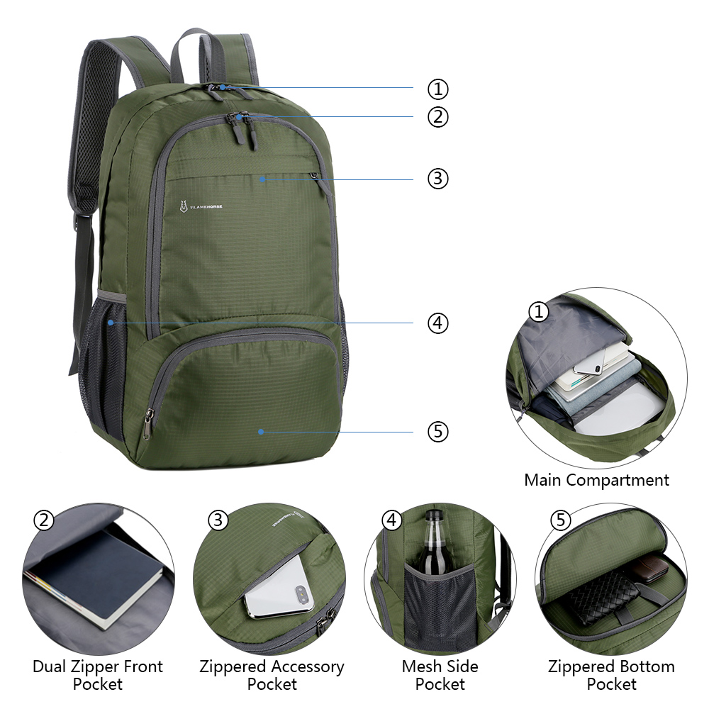 حقيبة ظهر خفيفة الوزن قابلة لل - مراجعة Mountain Biking Backpack وسعره